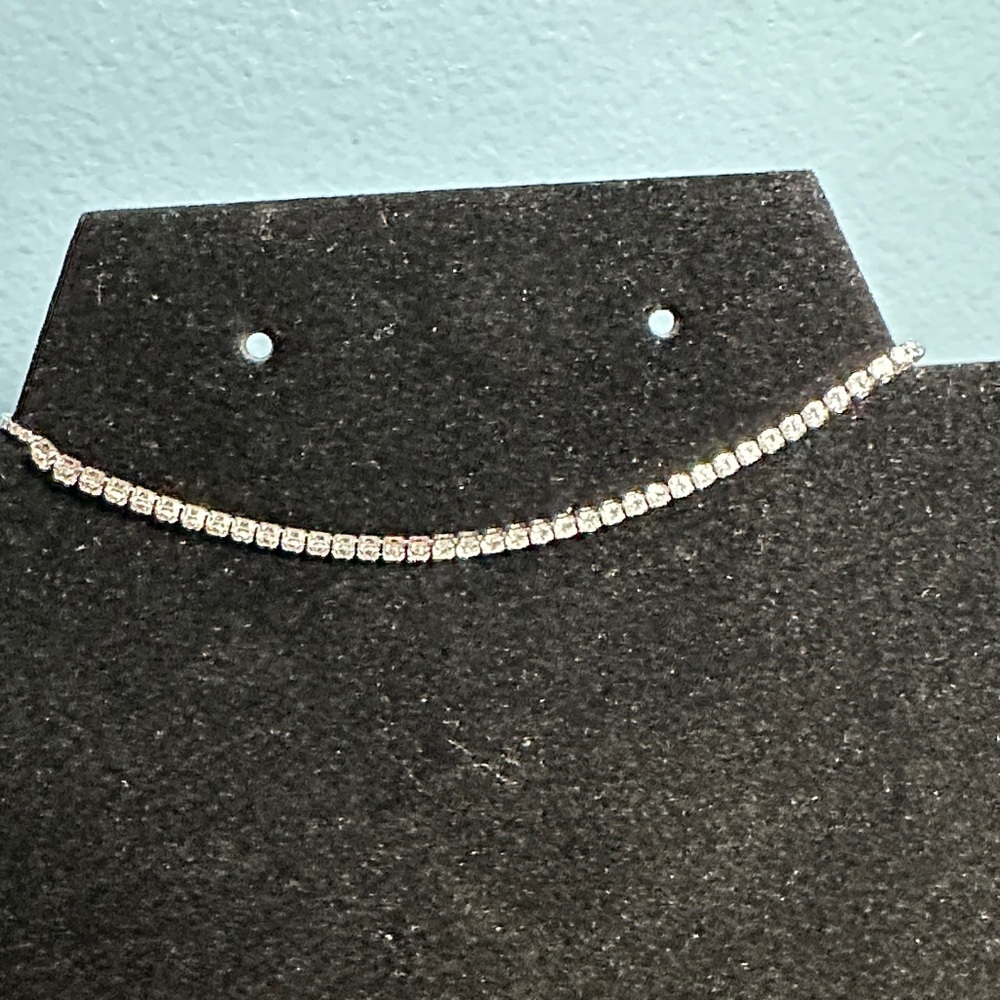Elegant Stainless Steel Silver Tennis Bracelet